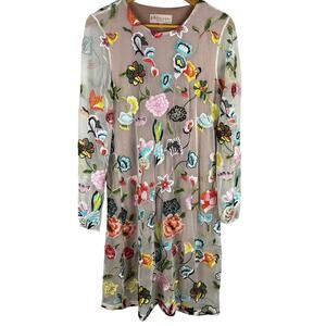 Philosophy Floral Embroidered Mini Dress - Multicolor